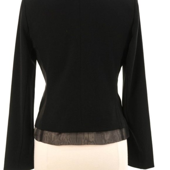 GAP One-button Tuxedo Blazer with Sheer Trim -Size M - Picture 4 of 4